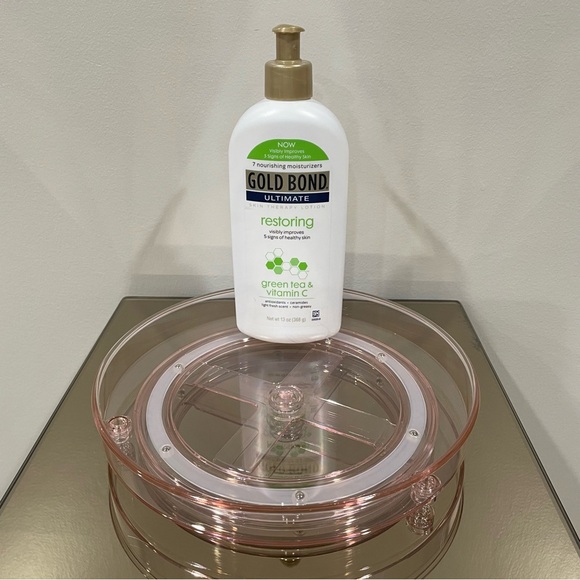 Pink Acrylic Makeup Organizers Rotating Tray Pink Blush Color Makeup Holders - Picture 10 of 16